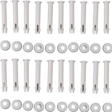 Étrier de joint de piscine - Goupille d'étrier de joint PVC pratique pour 28270 28272 (6 cm) - 20 pièces Ensemble de montage d'étrier de piscine (1/5)
