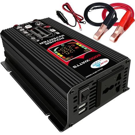 Applicable Onduleur 12 V 220 V 6000W Convertisseur de Transformateur avec 2 ports USB 2,1 A pour Voiture Camion (1/5)