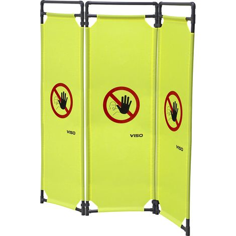VISO, Barrière en PVC, largeur 1,7 m, 3 panneaux, hauteur 1,8 (1/2)
