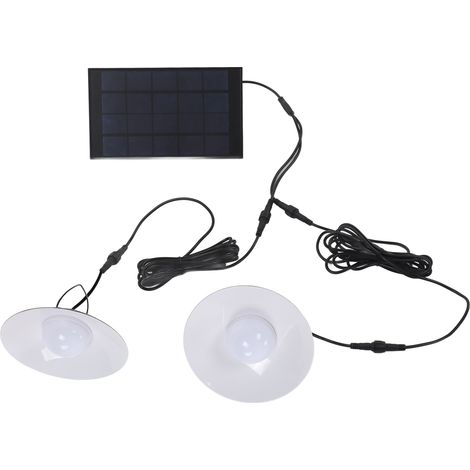 Suspension solaire LED étanche à induction, éclairage contrôlé par induction, lampe solaire de jardin à charge automatique, design divisé en deux parties. (1/5)