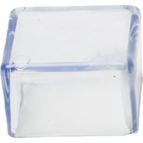 Lot de 8 capuchons carrés pour pieds de chaise, bouchons en plastique carrés, capuchons de protection pour pieds de chaise, sol antidérapant, housses de pieds de chaise épaissies, pour la (1/5)