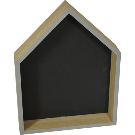 Lavagna legno stilla grigio casetta cm22,5x29,5x4,5