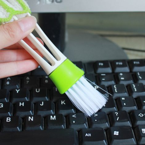 Brosse de nettoyage multifonction pour tableau de bord et bouches d'aération de voiture, pinceau anti-poussière, accessoire auto intérieur, 1 pièce (1/5)