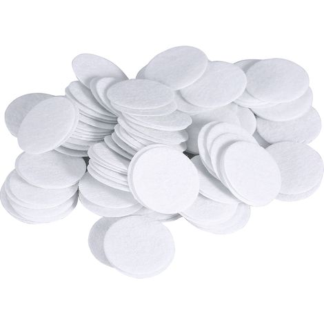 100 tampons coton rond neufs pour retrait points noirs, disques filtrants peau pour appareil beauté (25mm) (1/3)