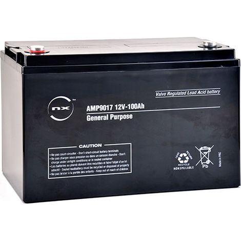 NX - Batterie plomb AGM NX 100-12 General Purpose 12V 100Ah M8-F (1/3)