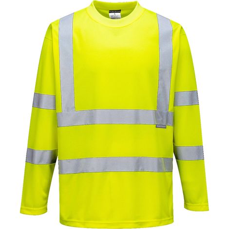 Hivis Langarm-T-Shirt Farbe: Gelb Größe: XL - Portwest