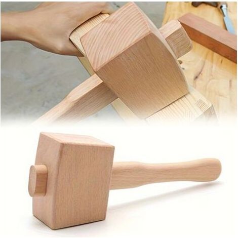 Pair Maillet Bois Menuisier - 1 pièce, Maillet Bois Marteau - Pour Bricoleur/Travail du Bois (1/5)