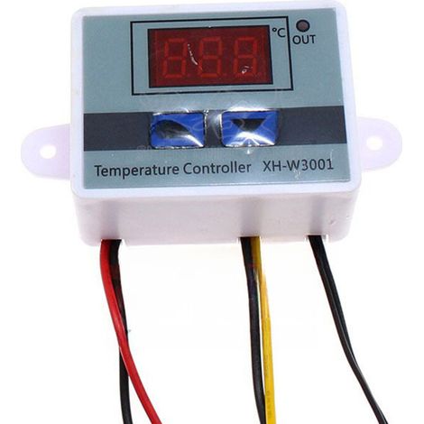 Contrôleur de Température, DC 12V 120W Module de Contrôleur de Température Numérique LED Module XH-W3001 Mini Commutateur de Thermostat Avec Sonde de Capteur Étanche-DOU