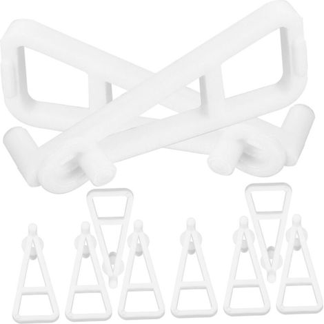 10-Piece Set of Floating Shelf Brackets for Minimalist Design Cabinets, Easy to Install (1/5)