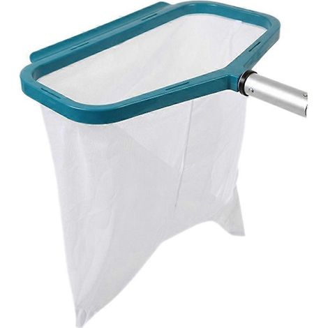 Écumoire de piscine, râteau à feuilles pour piscine, filet de nettoyage de piscine à mailles fines et profondes, utilisé pour enlever les feuilles mortes et les débris. (1/5)