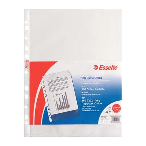 Esselte 391097100 protector de hojas A4 Polipropileno (PP) 100 pieza(s) (1/2)