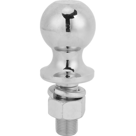 Boule d'attelage 2 pouces Acier forgé Chromé 7500lbs pour remorque bateau camping-car (1/4)