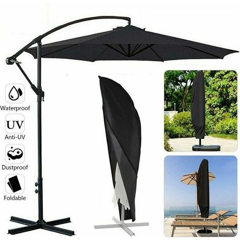 Cantilever Parasol Cover, Waterproof, Windproof, Anti-UV, Heavy Duty 420D Oxford Fabric Parasol Cover 265CM(407050CM) Parasol Cover (1/5)