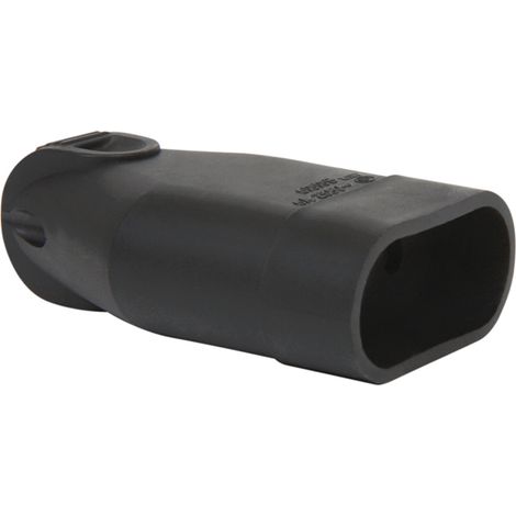 DEBFLEX - FICHE FEMELLE 2P 6A DROITE A COIFFE NOIR - 713470