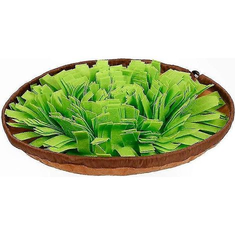 Interaktive Futtermatte für Katzen und Hunde, Futterspielzeug mit grünem Blumenmuster, 48 cm, 120 g, Spiel- und Fütterungszubehör für Haustiere (1/5)