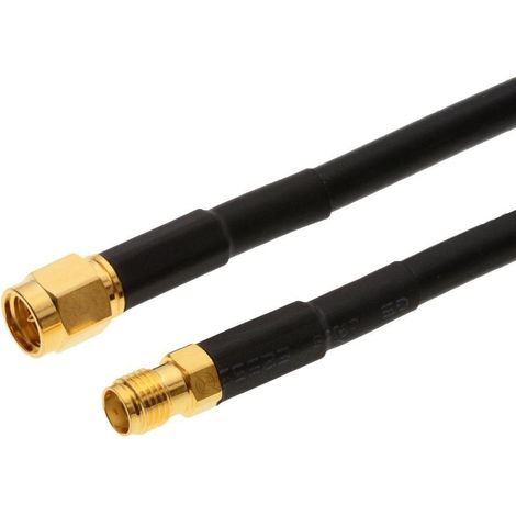 delock Cable de extensión de antena negro 5 m