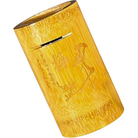 Tirelire pour Bambou Décorative Et Pratique Tirelire De Table pour Adultes (1/5)