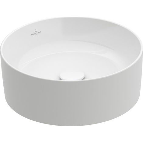Lavabo sobre encimera redondo VILLEROY ET BOCH Collaro Stone Blanco CeramicPlus (1/3)