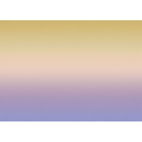 papier peint panoramique gradient de couleur dip-dye à hauteur de chambre violet et jaune - Komar (1/3)