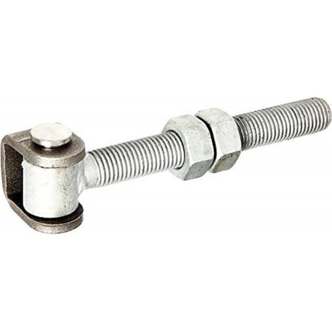 Penture de portail avec écrous boulon à œillet galvanisé à chaud, axe de fixation et anneau de sécurité en acier inoxydable filetage M20