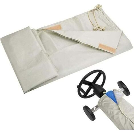 Couverture De Protection Enrouleur Pare-Soleil, Couverture De Rouleau De Piscine en Plein Air Housse Étanche Sac De Rangement Couverture Enrouleur Bâche Piscine en Tissu, pour Jardin(Size:610X96cm) (1/4)