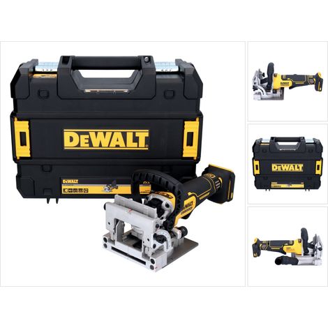 Fresadora de espigas Dewalt DCW682NT amarilla potente
