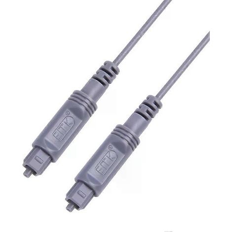 Câble à fibre optique numérique - 10 m, diamètre extérieur 2,2 mm, gris argenté (1/5)