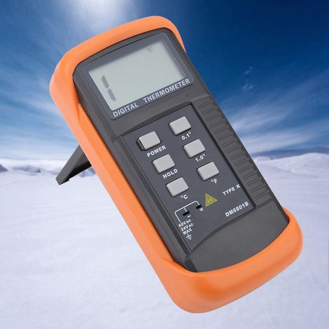 Thermomètre numérique à thermocouple de type K, monocanal, mesure de température -50 à 1300 °C (1/5)