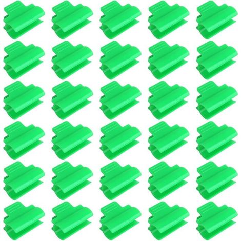 30 Pinces Plastique pour Serre, Clips Fixation Film Serre Jardin, Attaches pour Filet Ombrage, Tunnel et Cadre de Culture (1/4)