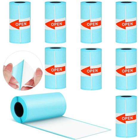 Rouleau de papier autocollant thermique (10 feuilles) pour imprimante photo portable PeriPage Mini, P1 Mini (57 x 30 mm) - FA - (1/5)