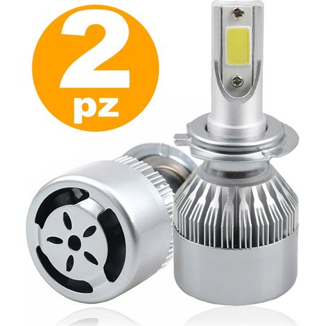 TRADE SHOP - Lampade Per Anabbaglianti E Abbaglianti C6 H7 6000k Led F 36w/3800lm Auto Moto -