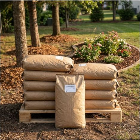 Paillage charbon végétal bio rétention d'eau 10x50L RACINE F-PAI110-10x50 (1/4)