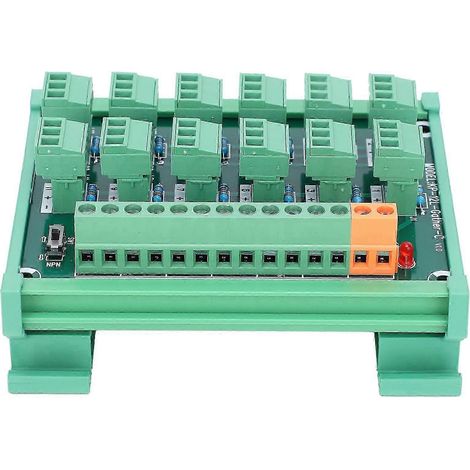 Bornier 3 fils 12 canaux Carte d'acquisition Rail DIN Commutateur Contrôle NPN PNP KP12LGtherC (1/5)