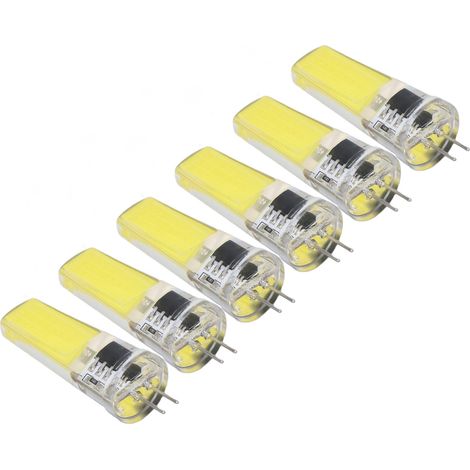 6 Ampoules LED G4 9W Variateur Spot COB 500LM Blanc 6500K pour Plafonnier Lustre Maison Extérieur (1/5)