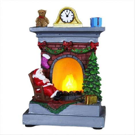 Ornements de Noël lumineux en résine pour la décoration de maison C (1/5)