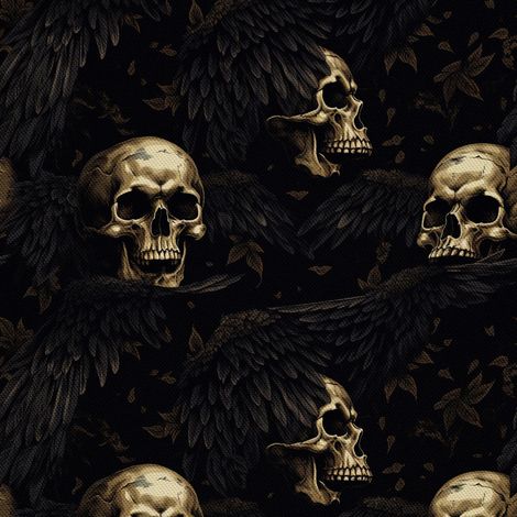 Tela Oxford decorativa para exteriores - Motivo de calavera I DX4032 (1/5)