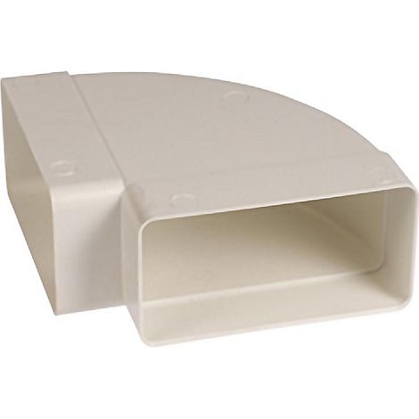 Codo Rectangular Vertical 90° Salida Gases PVC Blanco 110108 Ref0530