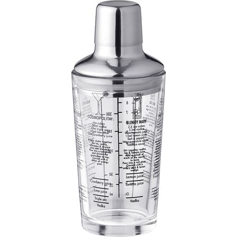 Coctelera de cristal transparente con filtro integrado y gran capacidad, ideal para cocteleros aficionados y profesionales. (1/5)