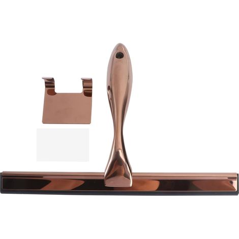 Raclette Multi-Usage Acier Inoxydable pour Salle de Bain et Fenêtre Design Ergonomique Anticalcaire pour Miroir et Voiture Nettoyage des Surfaces Verre (1/5)
