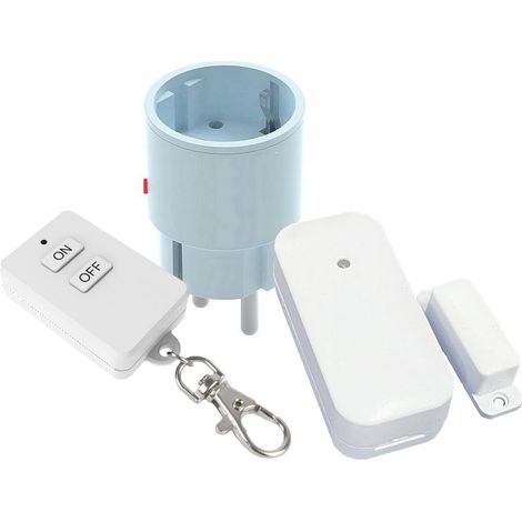 Kit de commande d'air - Interrupteur de contact de fenêtre DFM-2000 - Fiche d'alimentation DIR-2300 - Émetteur clé DKS-10 sans fil - Pour hotte aspirante, cheminée, poêle (1/5)