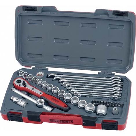Juego de llaves de vaso, 3/8, combinadas, T3840, 40 piezas TENGTOOLS 167280106