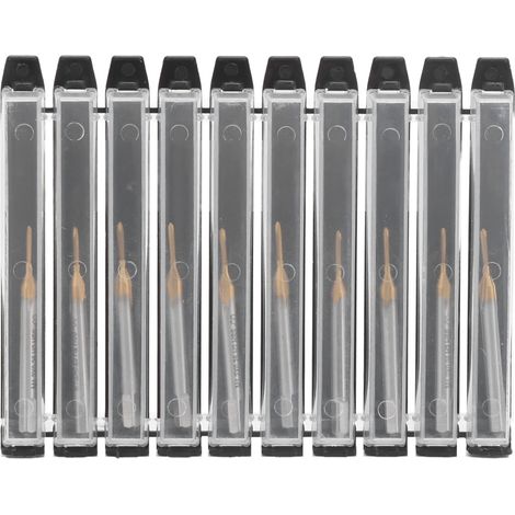 Kit de 10 tarauds M1.2 x 0.25 avec revêtement en titane, acier rapide, filetage métrique grossier, norme japonaise