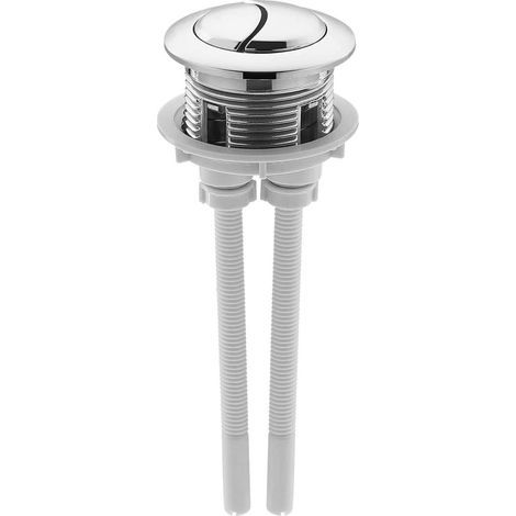 Bouton poussoir de toilette de 38 mm, bouton de chasse d\'eau double, galvanoplastie, accessoire de remplacement de valve de toilett (1/5)