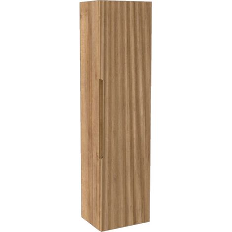 colonna pensile sospesa decor bagno "canaletto" con 1 anta colore rovere, 35x28x138 cm (1/3)