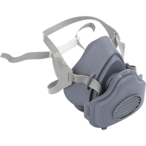 Masque anti-poussière auto-amorçant à filtre en silicone, outil de protection sanitaire industriel (1/5)