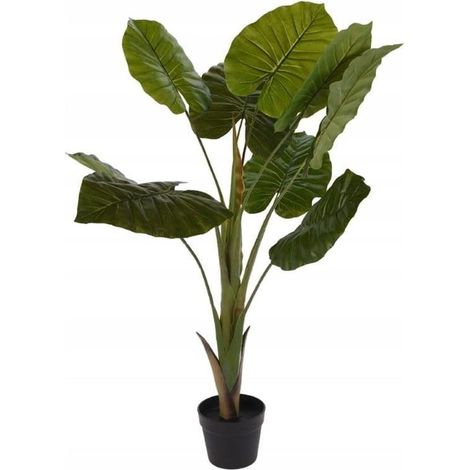 Pianta artificiale in vaso, 110 cm, decorazione verde (1/2)
