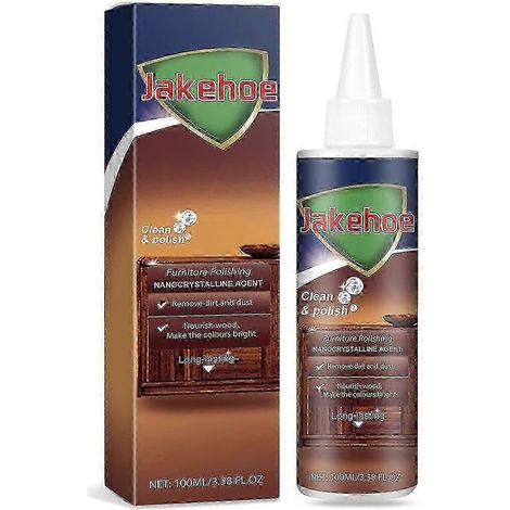Agent de polissage pour meubles JAKEHOE, revêtement nanocristallin, nettoyant, rehausse la brillance, entretien doux. (1/5)