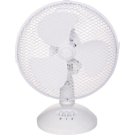 Ventilateur de bureau portable (22,9 cm), 2 vitesses, oscillation grand angle, fonctionnement silencieux, adapté à la chambre ou au bureau. (1/5)