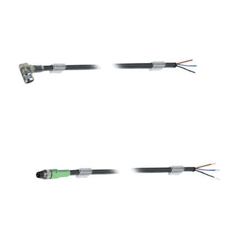 Phoenix Contact M8 Sensorleitung PUR 4-polig Stift gerade schleppkettenfähig A-Kodierung, Länge 5,0 Meter schwarzgrau RAL 7021, Kabel Außendurchmesser 4,0mm - 1 Stück