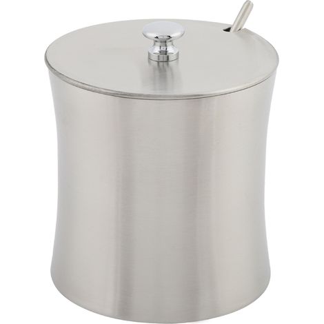 Pot à épices en acier inoxydable avec cuillère (1/5)